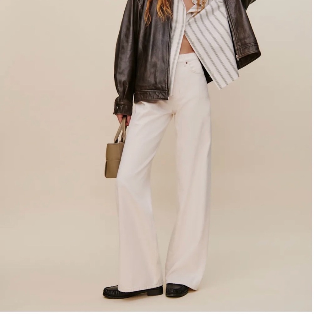 Reformation Cary High Rise Wide Leg Jeans
